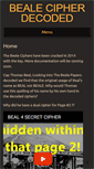 Mobile Screenshot of bealecipherdecoded.com